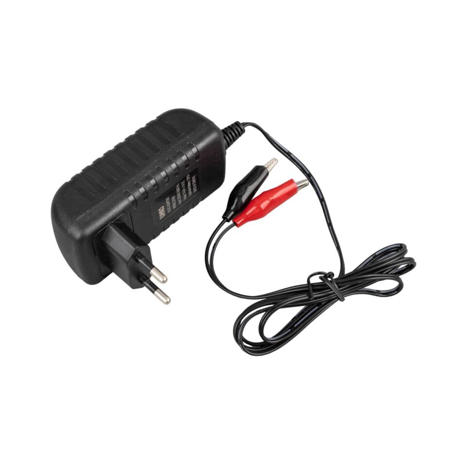 Weko 14.4 Volt 1 Amper Krokodil Uçlu Adaptör Akü Şarj Cihazı Aleti Kuru Asit Jel Aküde Kullanılır 14.4V-1A