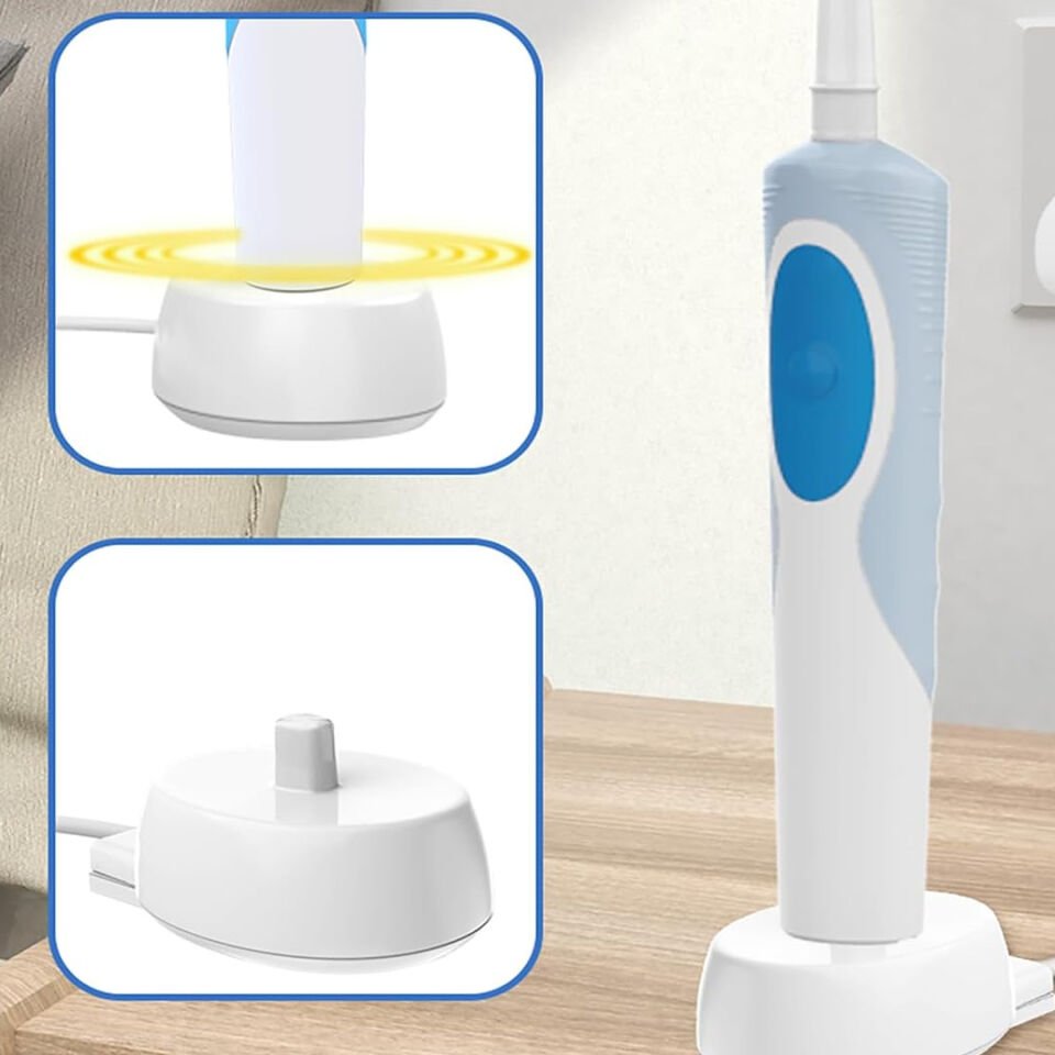 Ayt Pm-27325 Oral-B Uyumlu Elektrikli Diş Fırçası Şarj Standı Döner Başlık Diş Fırçası Şarj Aleti Cihazı