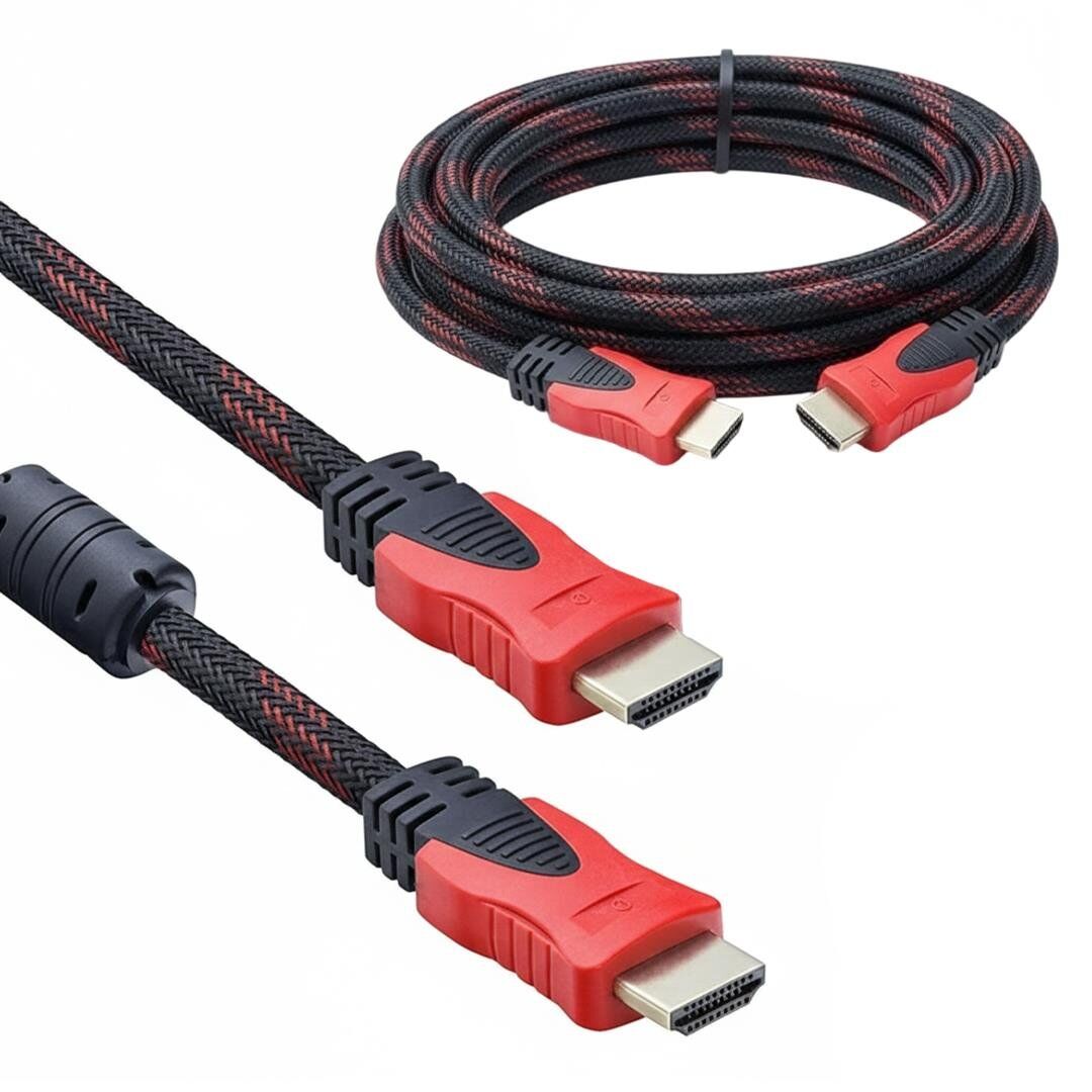 Powermaster Örgülü 3 Metre HDMI Kablo Hasır Desenli 3D Destekli
