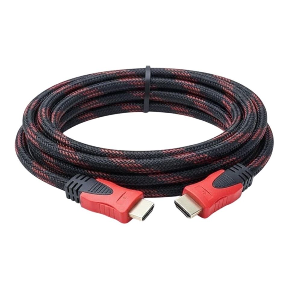 Powermaster Örgülü 3 Metre HDMI Kablo Hasır Desenli 3D Destekli