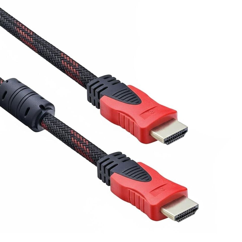 Powermaster Örgülü 3 Metre HDMI Kablo Hasır Desenli 3D Destekli