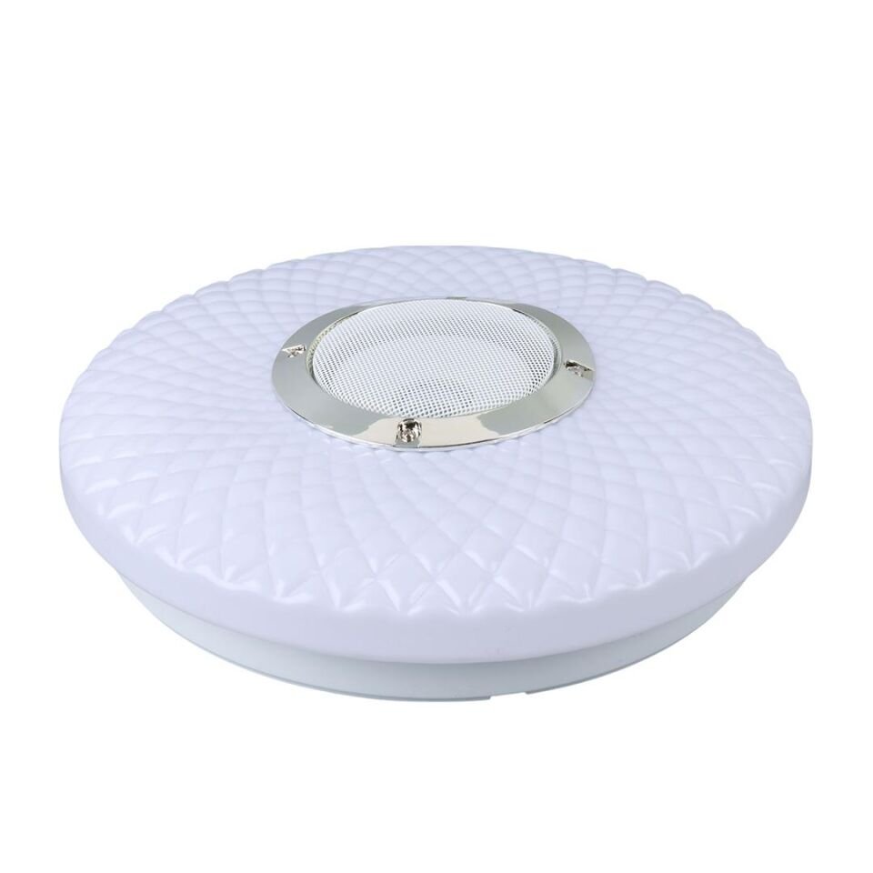 Ayt Poweramster PM-27329 Beyaz 30x6 Cm 24 Watt Bluetooth Hoparlörlü Tavan Aydınlatma Ses Bombası Hoparlör