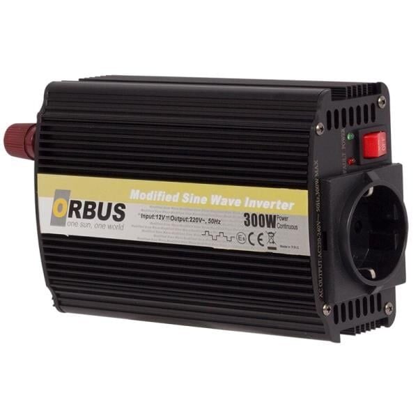 Orbus 300W 12 Volt Modifeld Sinus USB'li İnvertör İnverter