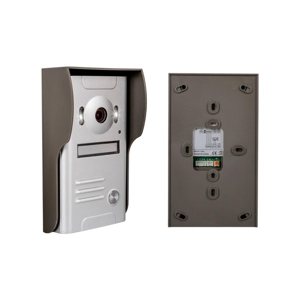 Powermaster 37M 1 Daire 7 İnç Görüntülü Diafon Kapı Zili Diyafon Interkom Akıllı Ev Güvenliği Sistemi