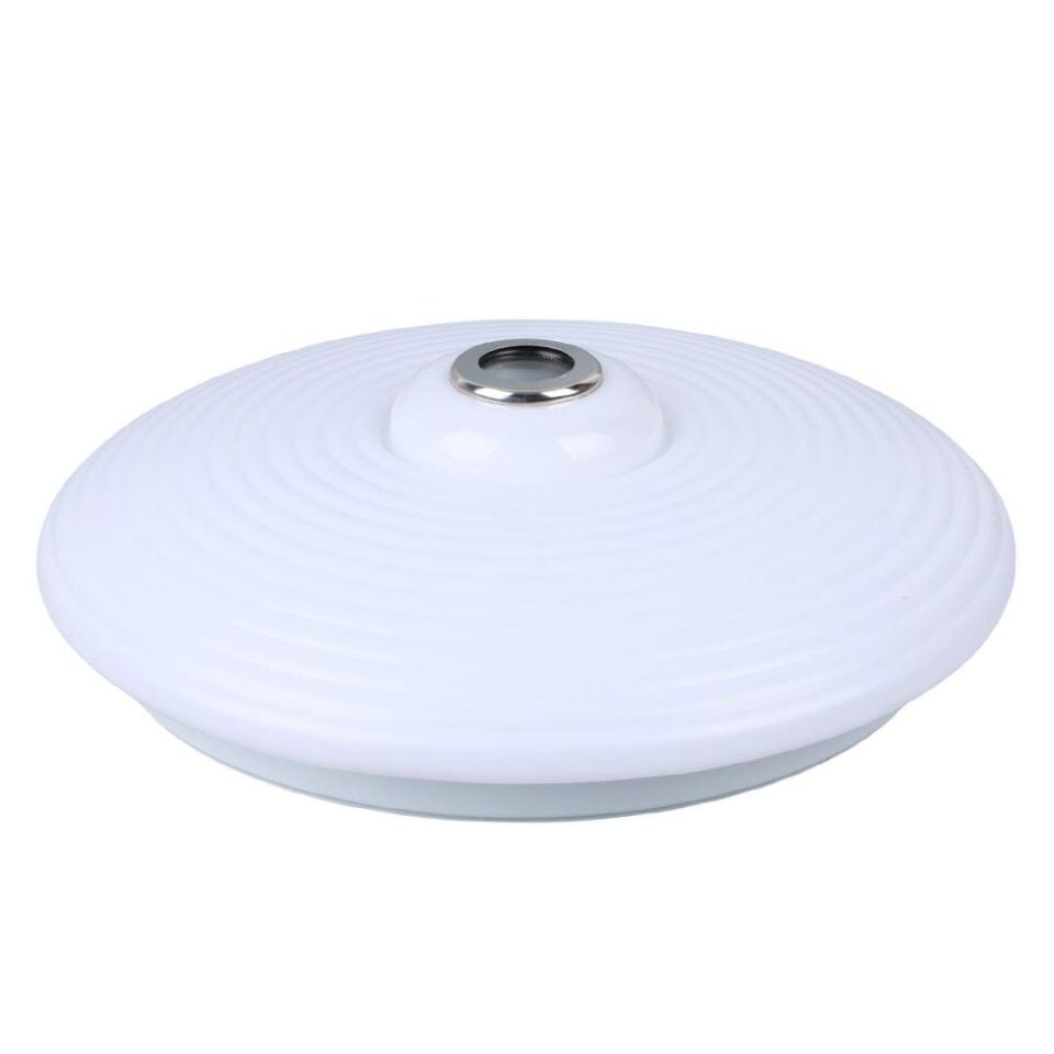 Ayt Poweramster PM-27330 Beyaz 30x10.5 Cm 24 Watt Bluetooth Hoparlörlü Tavan Aydınlatma Ses Bombası Hoparlör