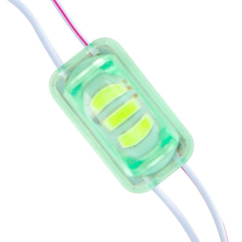 Powermaster 12 Volt 1.5 Watt Yeşil 2835 85 X 73 Mm  Lümen 180 Derece Mercekli Modül Led