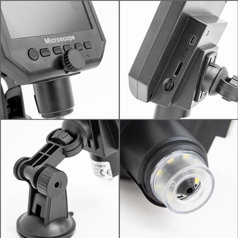 Powermaster PM-18798 4.3 İnç Lcd Kendinden Ekranlı 3.6 MP Taşınabilir HD Dijital Mikroskop Hassas İş Tamirci Mikroskop