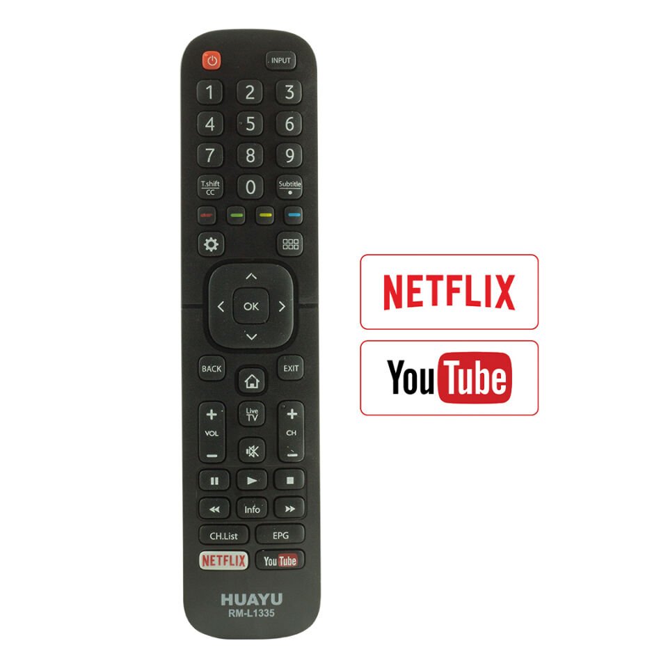 Weko Kl Hısense RM-L1335 Plus Netflıx Youtube Tuşlu Lcd Led Tv Kumanda