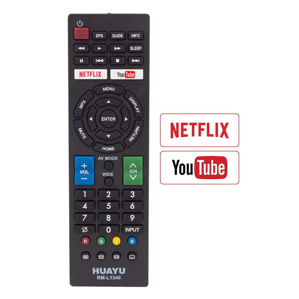 Ayt Sharp Uyumlu RM-L1346 Lcd Netflix Lcd Led Tv Kumandası Uzaktan Kumanda