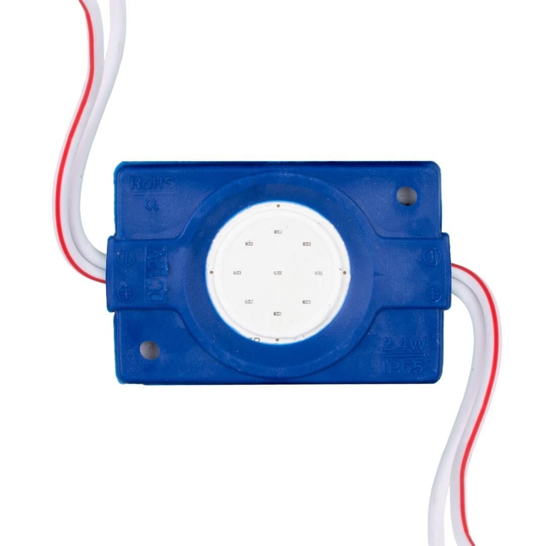 12 Volt 2.4 Watt Mavi COB LED Modül - 40X22 Mm