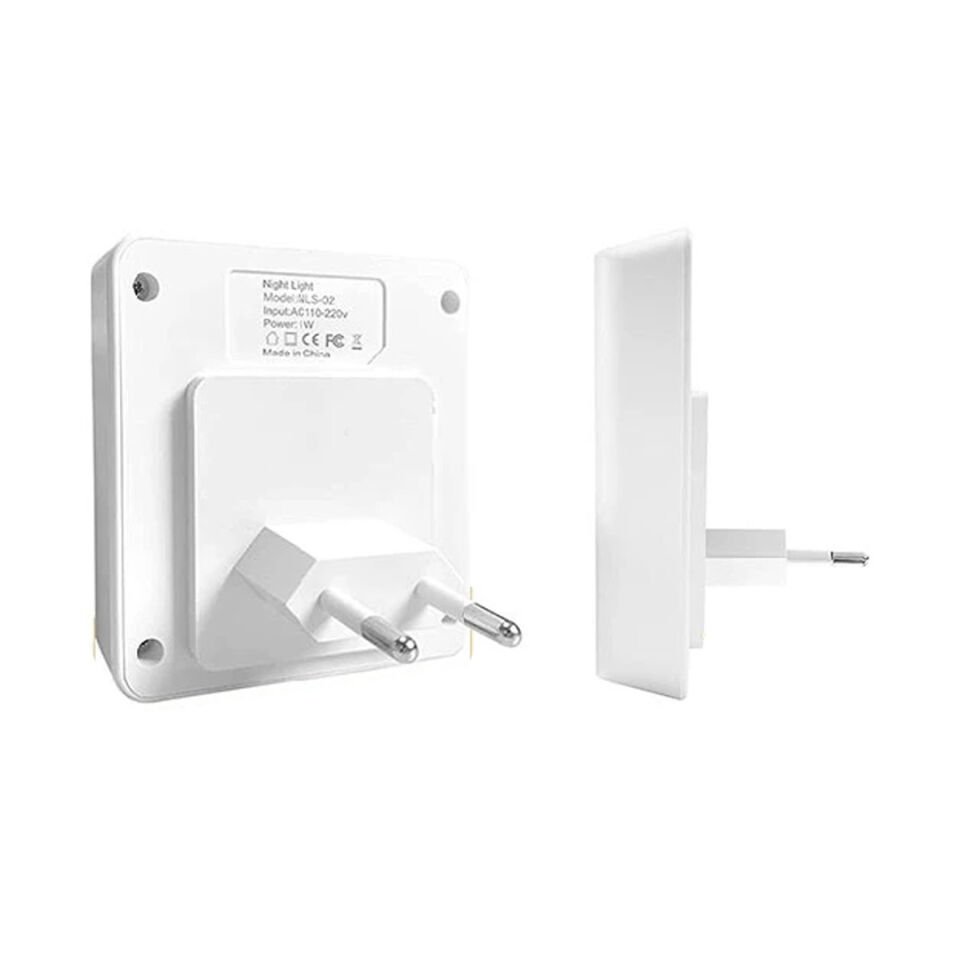 Ayt Sunup IR Sensörlü Ledli Merdiven Işığı 110-265V Priz Tipi Aydınlatma Karanlık Ve Hareket Sensörü