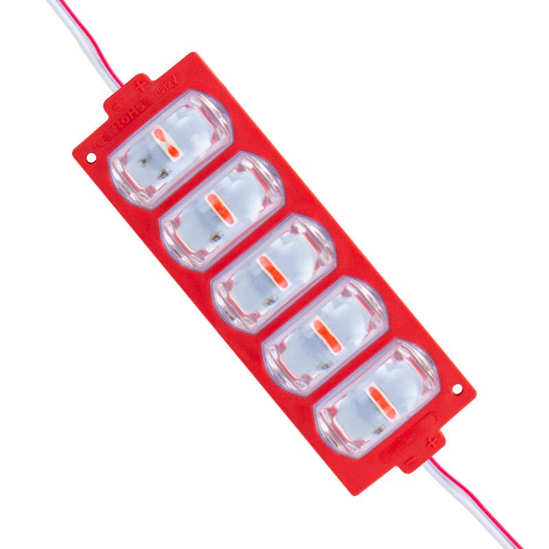 Powermaster 12 Volt 4 Watt Kırmızı 3030 10 X 53.8 Mm Lümen 180 Derece Mercekli Modül Led
