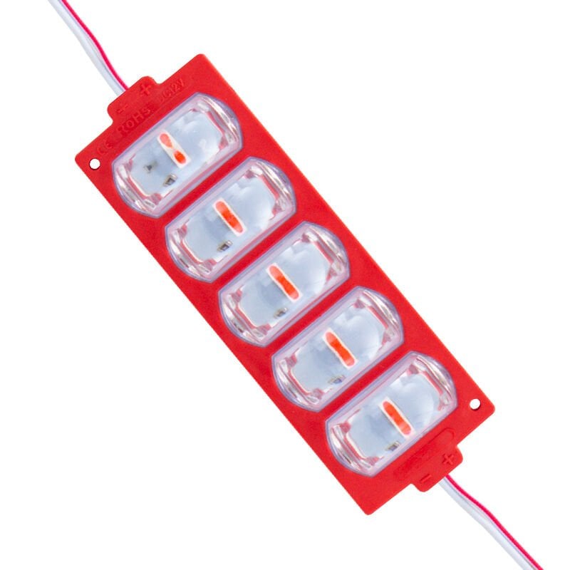 Powermaster 12 Volt 4 Watt Kırmızı 3030 10 X 53.8 Mm Lümen 180 Derece Mercekli Modül Led