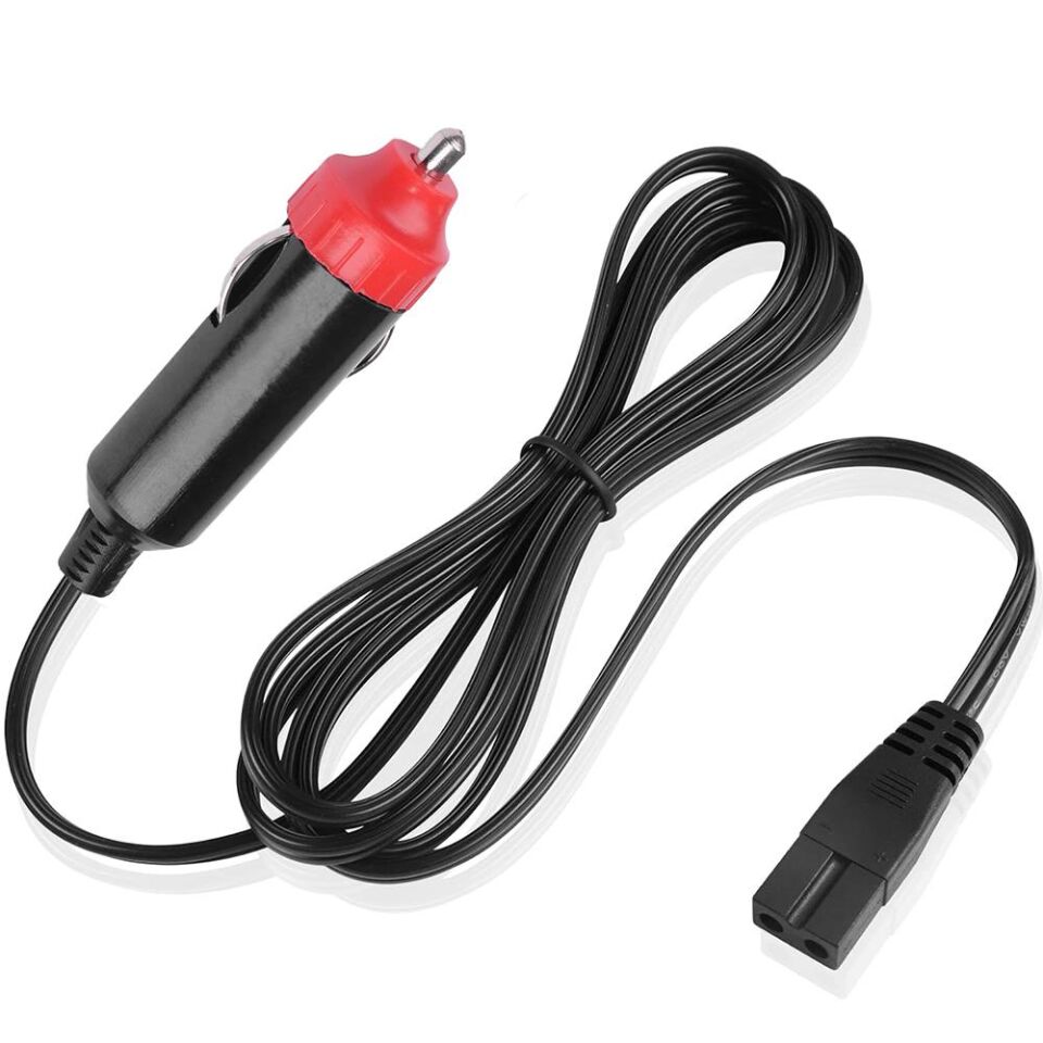 Powermaster 1.8 Metre Araç Oto Buzdolabı Kablosu 2x0.5Mm Çakmaklık Girişli 12 Volt Enerji Kablosu IC-246B-8