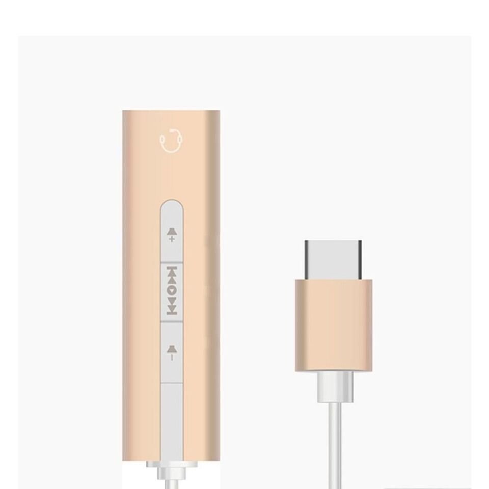 Powermaster 7.1 Type-C Ses Kartı Usb 2.0 3.5mm Kulaklık Girişi Usb Girişini 3.5mm Jack Girişine Çevirici Dönüştürücü