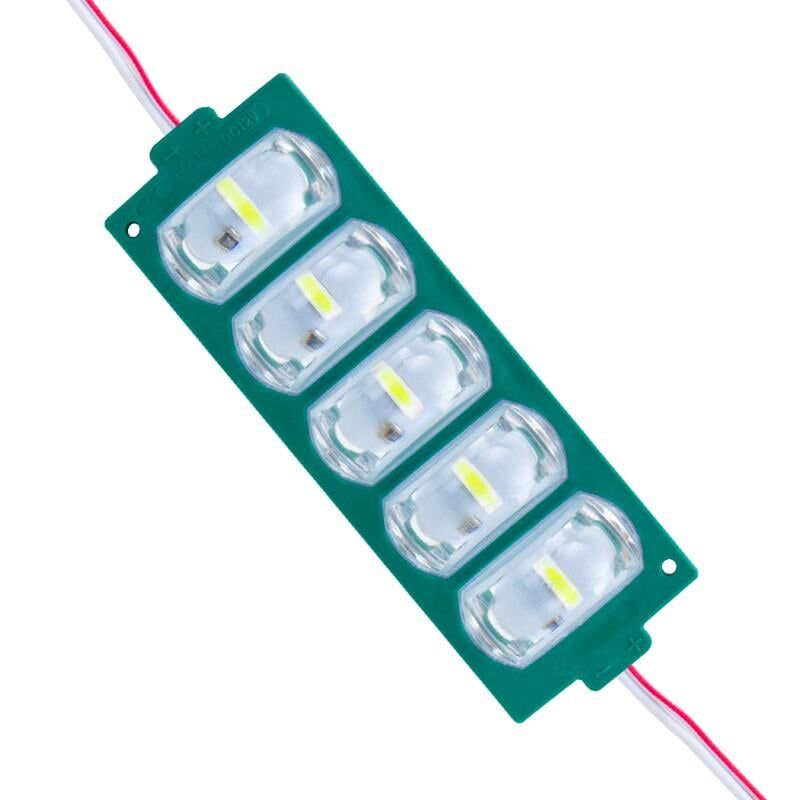 Powermaster 12 Volt 4 Watt Yeşil 3030 10 X 53.8 Mm Lümen 180 Derece Mercekli Modül Led