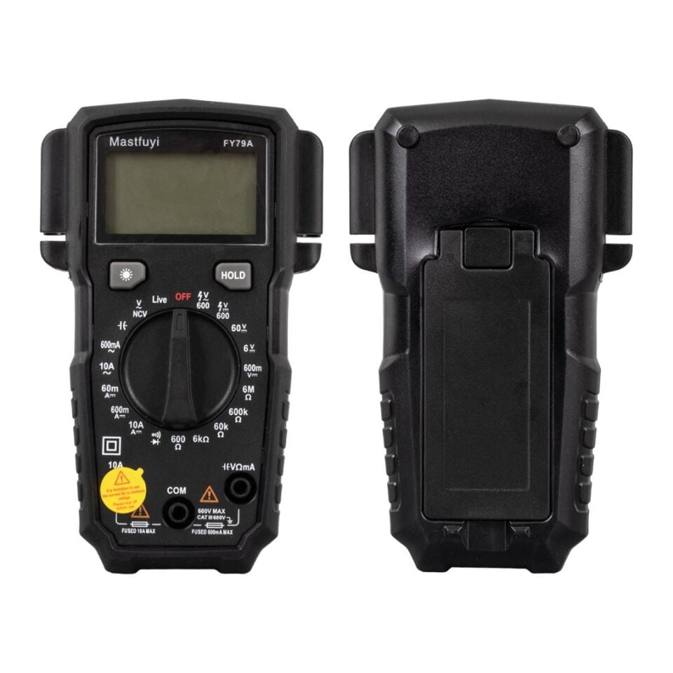 Powermaster FY79A Digital Multimetre Ölçü Aleti True Rms Dijital Dc Ac Voltaj Akım Direnç Diyot Ölçer