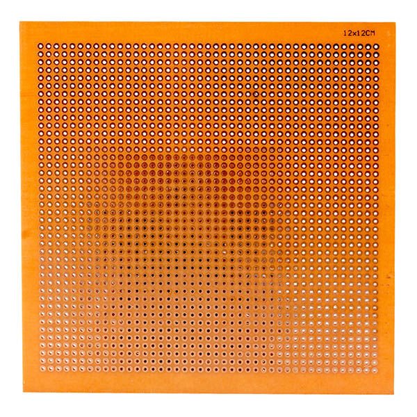 Ayt Plaket Bakır Delikli 12x12 Cm Pertinaks 120x120mm