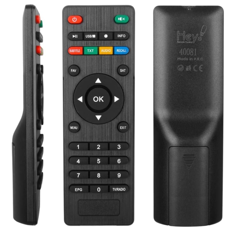 Magbox Vip Full HD * Hometech HD Epg - Tv/Radio Tuşlu Uydu Alıcı Kumandası