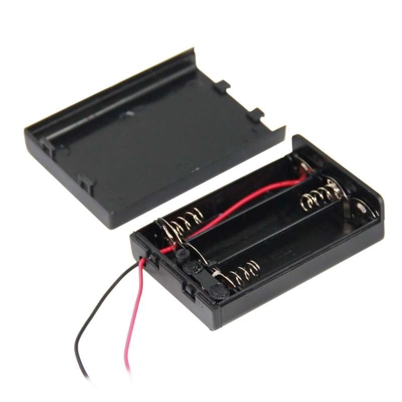 Powermaster 3 lü AA Kalep Pil Kapaklı Switch li Pil Yuvası Ardunio Deney İçin Pil Yuvası IC-233E