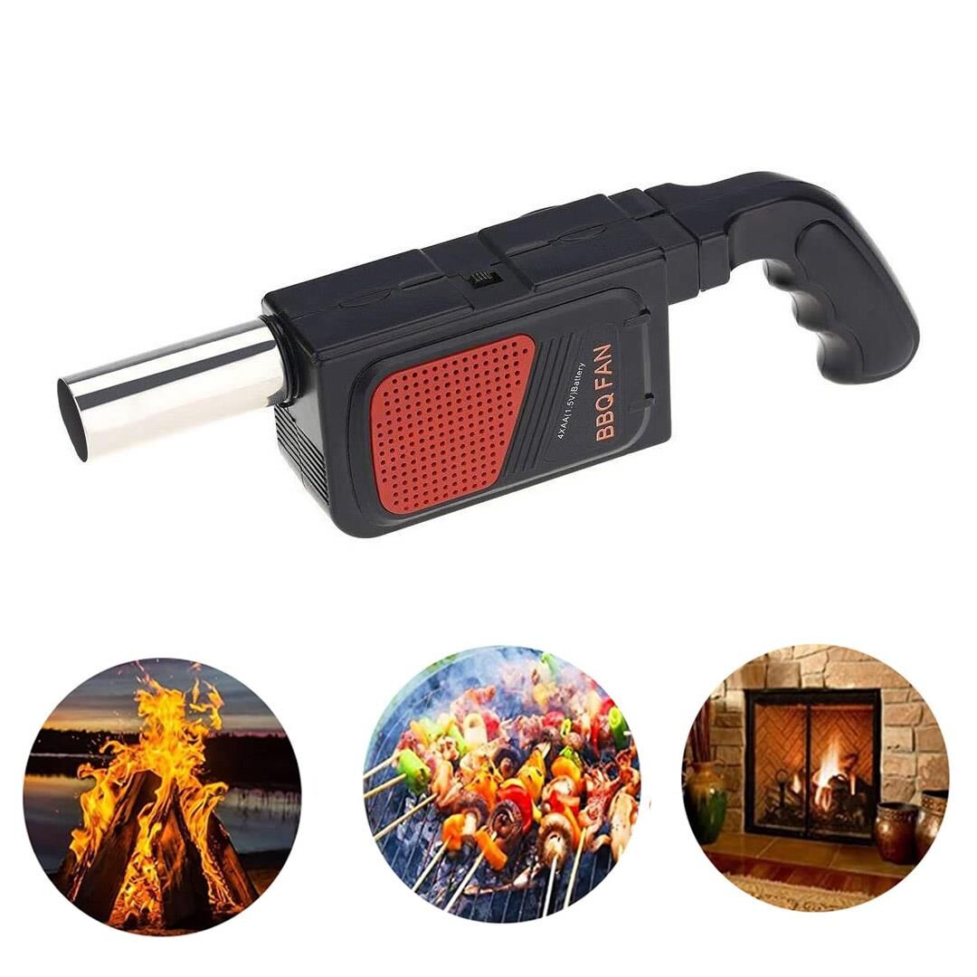 Ayt Sunup Barbekü Fan Taşınabilir Hava Üfleyici Mangal Hava Fanı Kamp Ateş Körükleyici Köz Yapıcı
