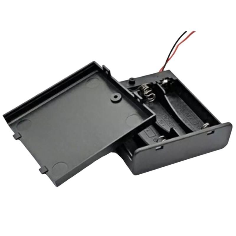 Powermaster 4 lü AA Kalep Pil Kapaklı Switch li Pil Yuvası Ardunio Deney İçin Pil Yuvası IC-233F