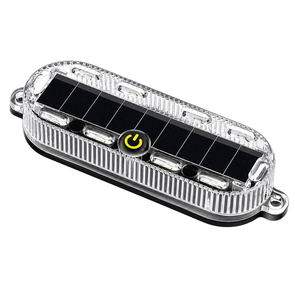 Powermaster PM-25928 Güneş Enerjili Çok Renkli LED Flaşörlü İkaz Lambası Su Geçirmez