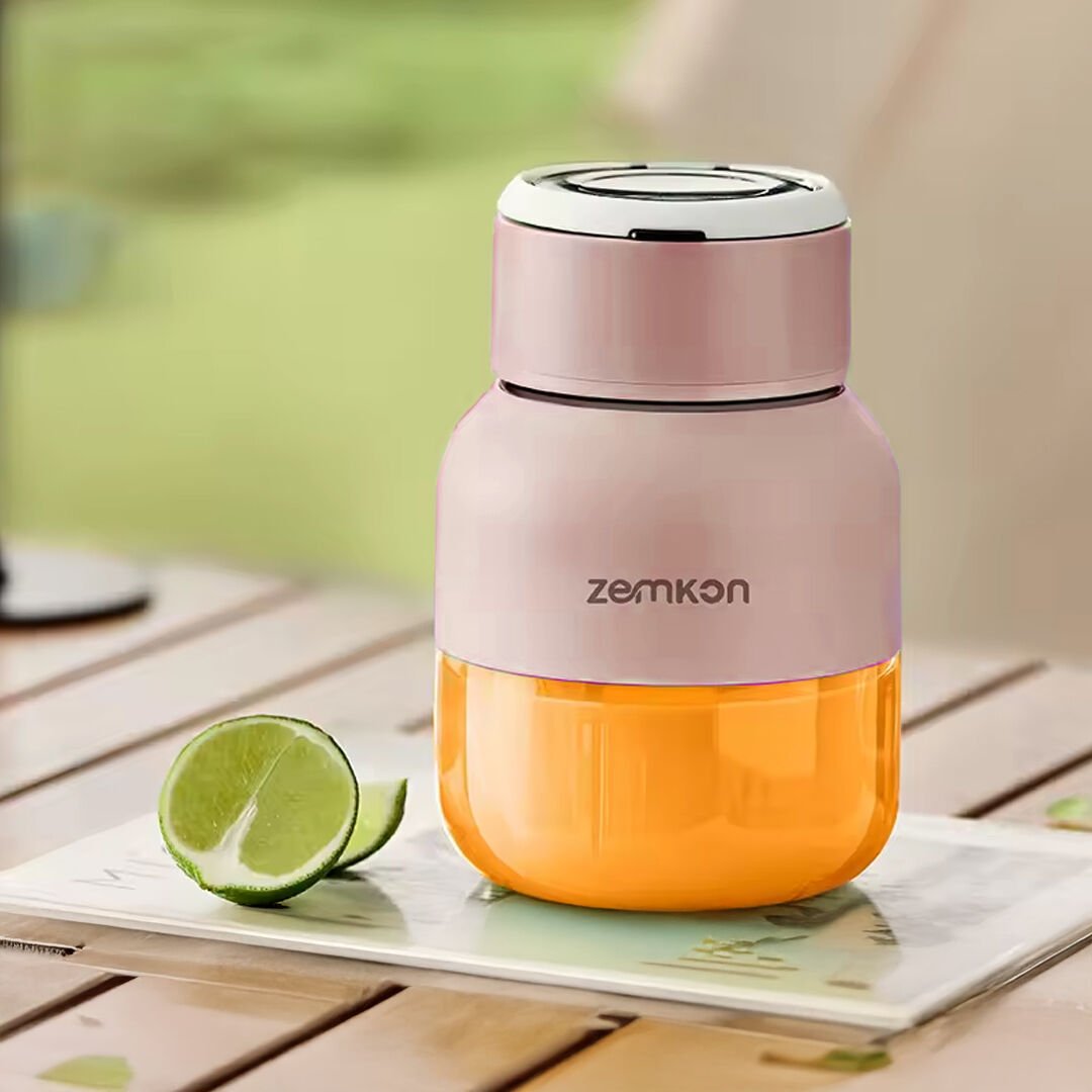 Ayt Sunup Zemkon G234A Taşınabilir Pembe Meyve Sıkacağı 800 Ml 10 Bıçaklı Meyva Sıkıcı