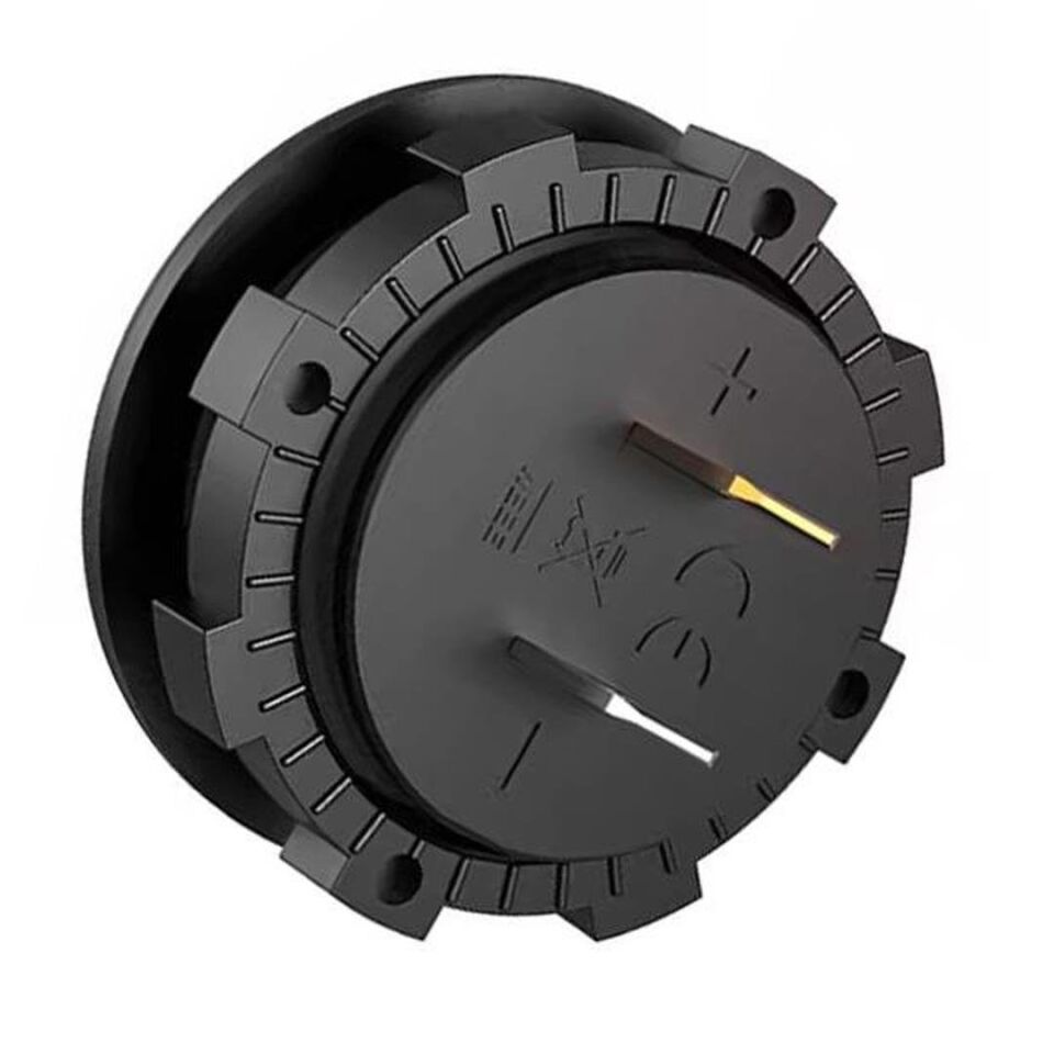 Ayt Powermaster IC-230E 6-18 Volt Voltmetre Pano Tipi Akü Göstergeli 28 Mm 6-18 Volt Dış Çap 36.5 Mm 2 Pinli