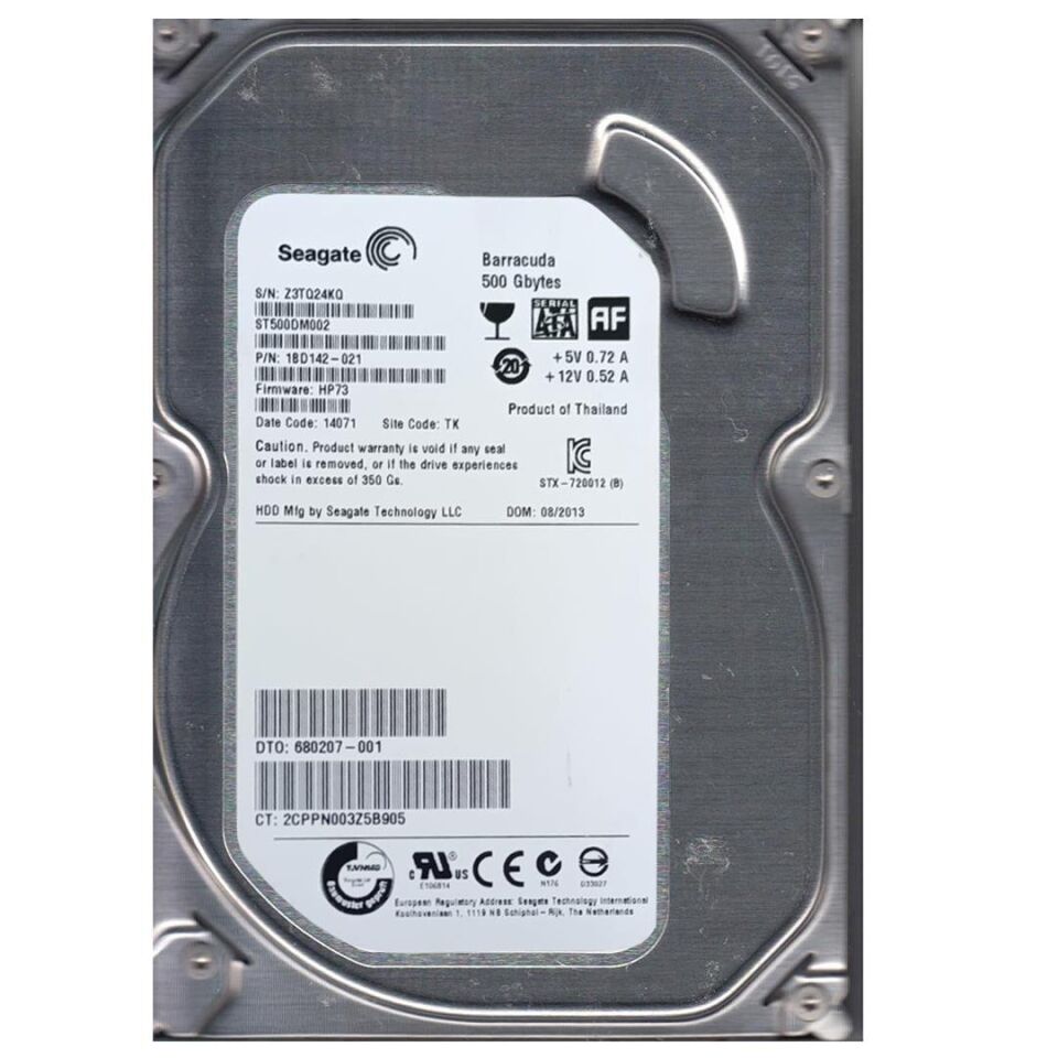 Seagate ST500DM002 ST 500 Gb Sata Harddisk Refresh