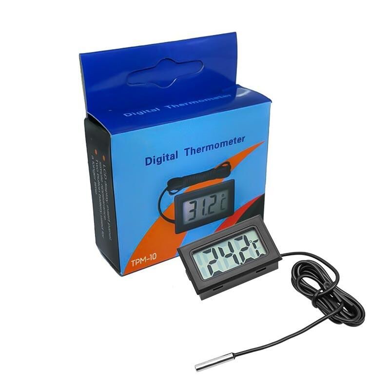 Powermaster PM-4522 Dijital Termometre Pilli -50 +110 Derece Arası 48x28x5 mm Problu Termometre