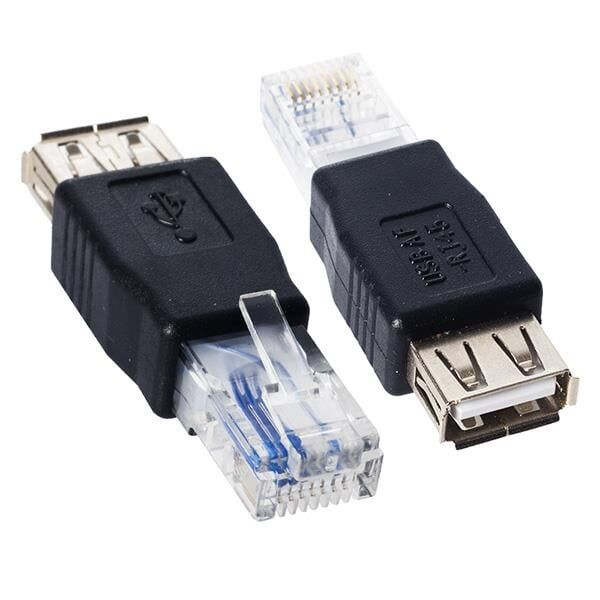 RJ 45 Ethernet Girişini Usb Girişine Çevirici Erkek Usb A Dişi Ethernet Çevirici Jack Dönüştürücü