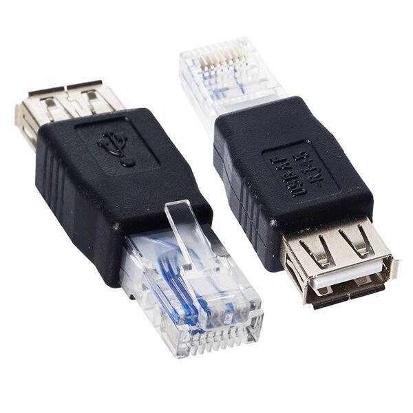 Ayt RJ 45 Ethernet Girişini Usb Girişine Çevirici Erkek Usb A Dişi Ethernet Çevirici Jack Dönüştürücü