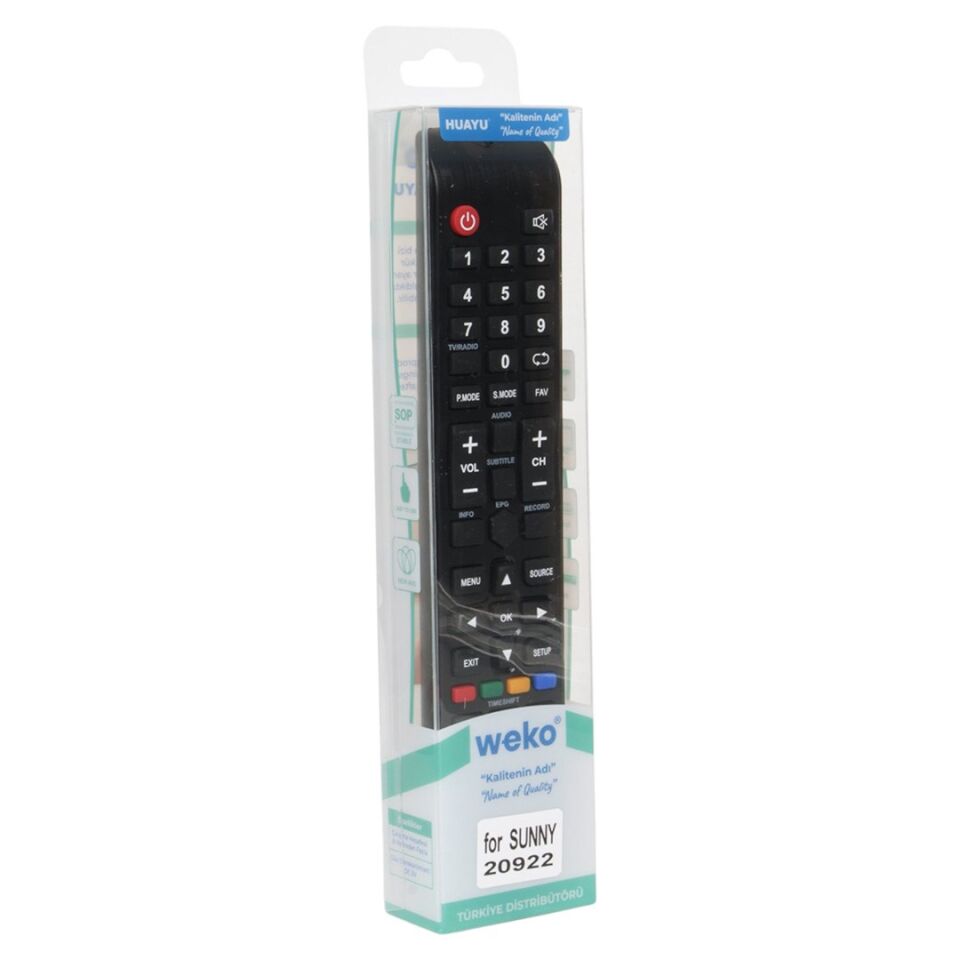 Weko KL Sunny Timeshift Tuşlu Lcd Tv Kumandası Uzaktan Kumanda