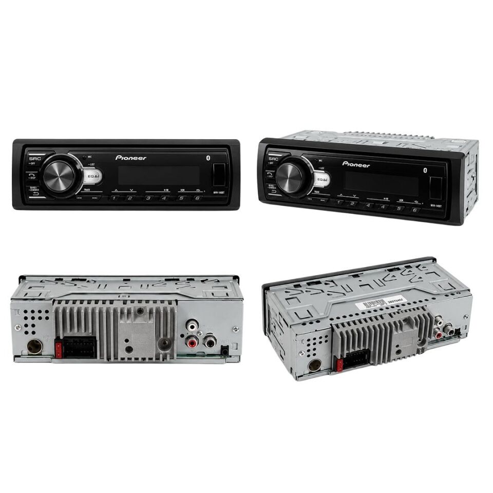 Pioneer MVH-140BT Usb Fm Aux Mp3 Bluetooth'lu Mekaniksiz Oto Teyp 4X50 Watt