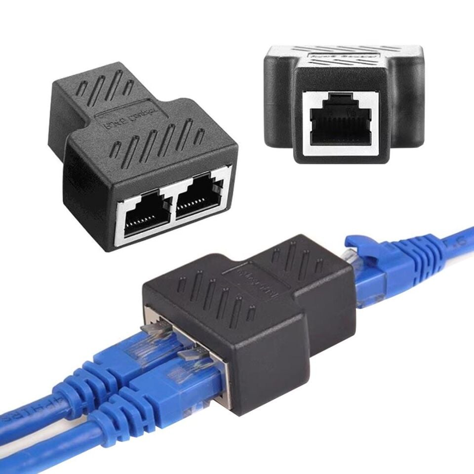 Ayt Powermaster PM-26130 Ethernet RJ45 Çoklayıcı Adaptör İnternet Soketi Çoğaltıcı
