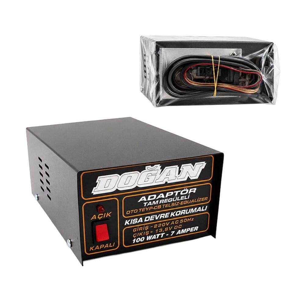 12 Volt 7 Amper Regüleli Adaptör Doğan