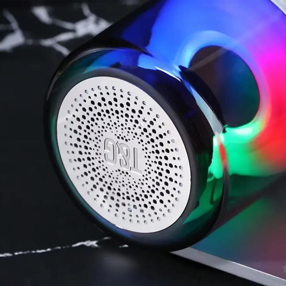 T&G TG369 Usb Sd Kart Fm Radyo Bluetooth Destekli Taşınabilir Rgb Işıklı Wireless Hoparlör Ses Bombası
