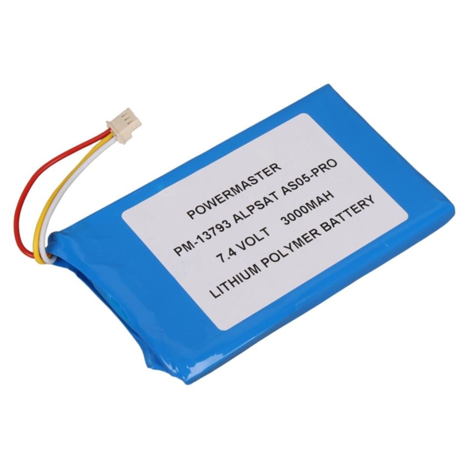 Alpsat As05-Pro 7.4 Volt 3000 Mah Lityum Pil Polimer Batarya Uydu Yön Bulucu Pili 105x61x9 Mm
