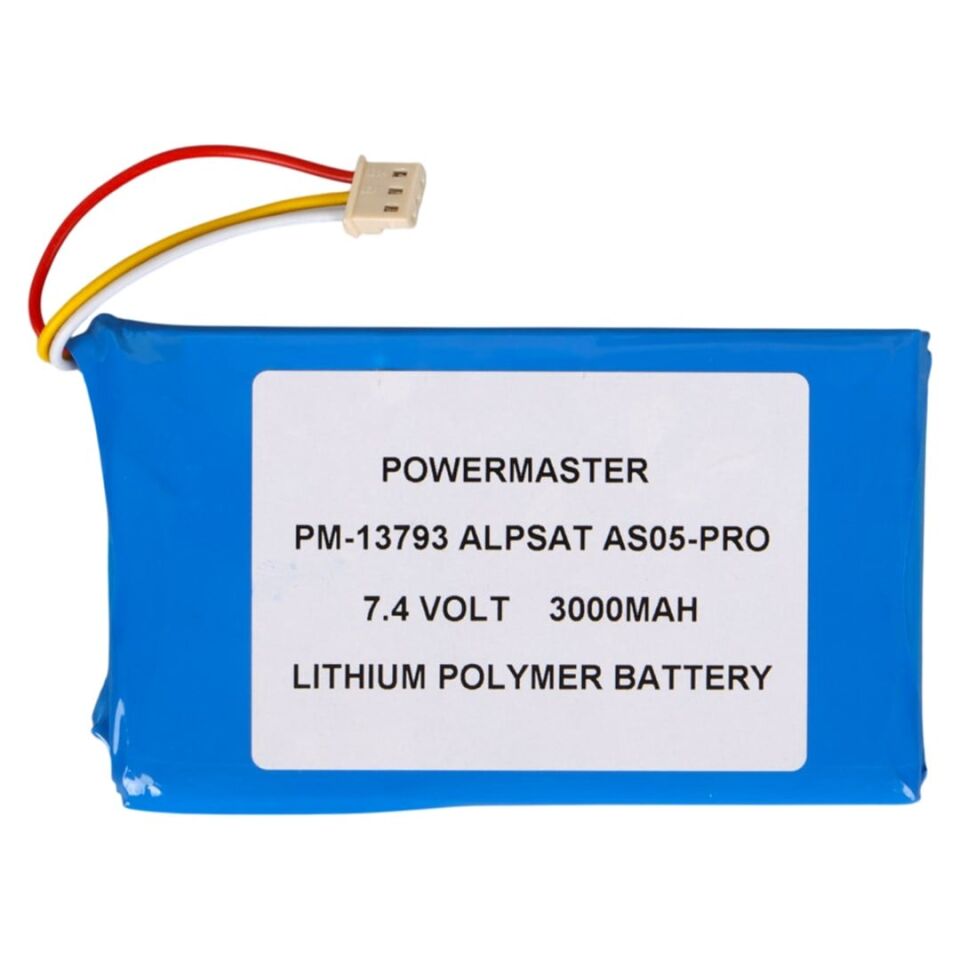 Alpsat As05-Pro 7.4 Volt 3000 Mah Lityum Pil Polimer Batarya Uydu Yön Bulucu Pili 105x61x9 Mm