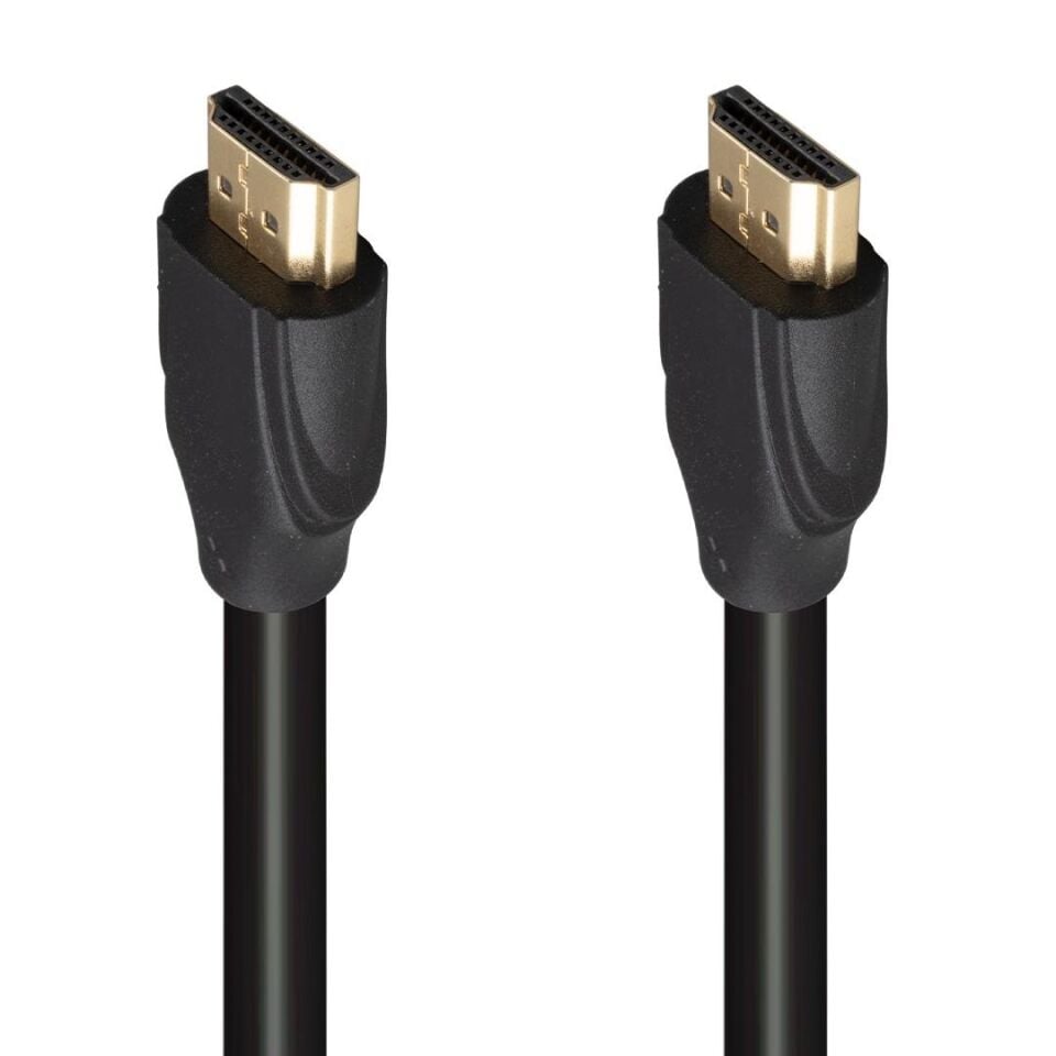 Fully G-507AS 1.5 Metre Düz Siyah Gold Uçlu HDMI Kablo