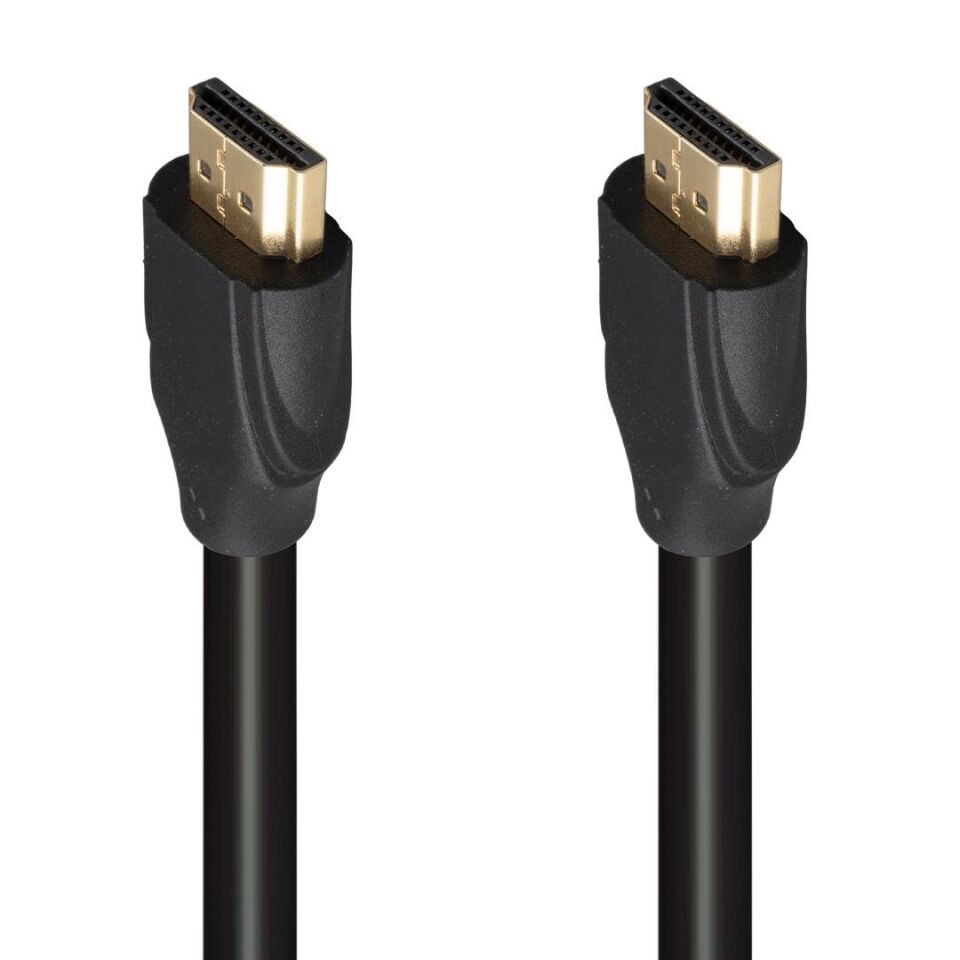 Fully G-507AS 1.5 Metre Düz Siyah Gold Uçlu HDMI Kablo
