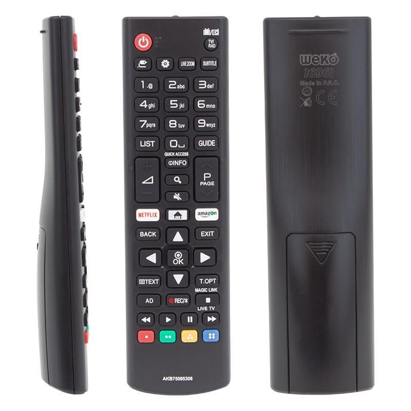 LG AKB75095308-32LJ610V-43UJ634V-49UJ6309-55UJ634V-60UJ6309-65UJ634V Netflix-Amazon Tuşlu Lcd-Led TV Kumanda
