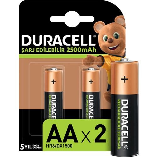 Duracell AA Şarjlı 2500 mA Pil