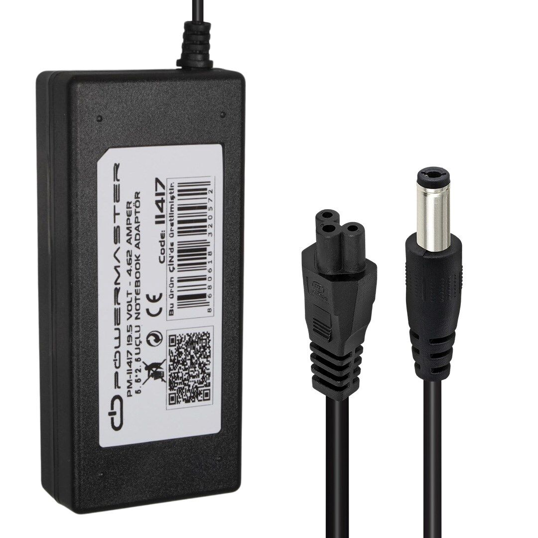 Powermaster PM-11417 19.5 Volt - 4.62 Amper 5.5*2.5 Mm Uçlu Adaptör (Hp Ultrabook Notebook)