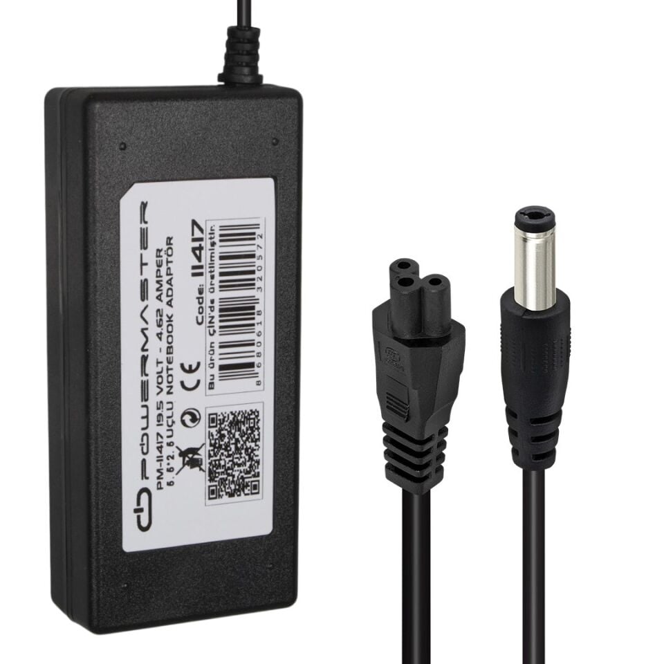 Powermaster PM-11417 19.5 Volt - 4.62 Amper 5.5*2.5 Mm Uçlu Adaptör (Hp Ultrabook Notebook)