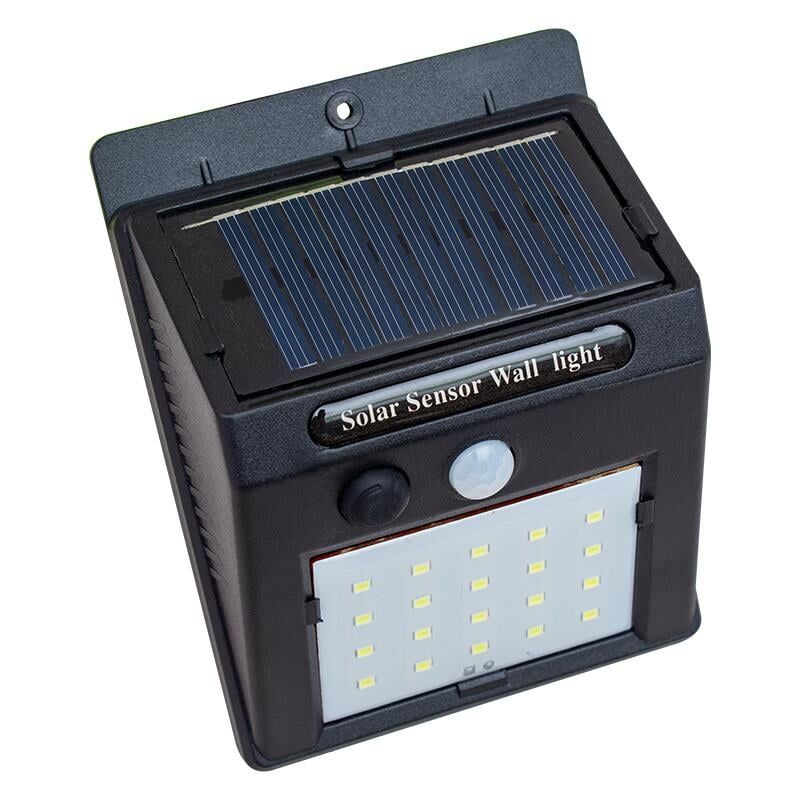 Ayt Powermaster PM-4528 Solar Güneş Enerjili Sensörlü Duvar Tipi 20 Ledli Led Aplik Bahçe Aydınlatma Lambası