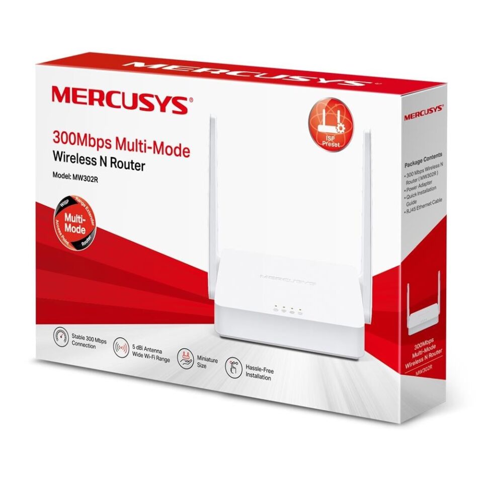 Mercusys MW302R 300 Mbps Wifi-N Router Access Point