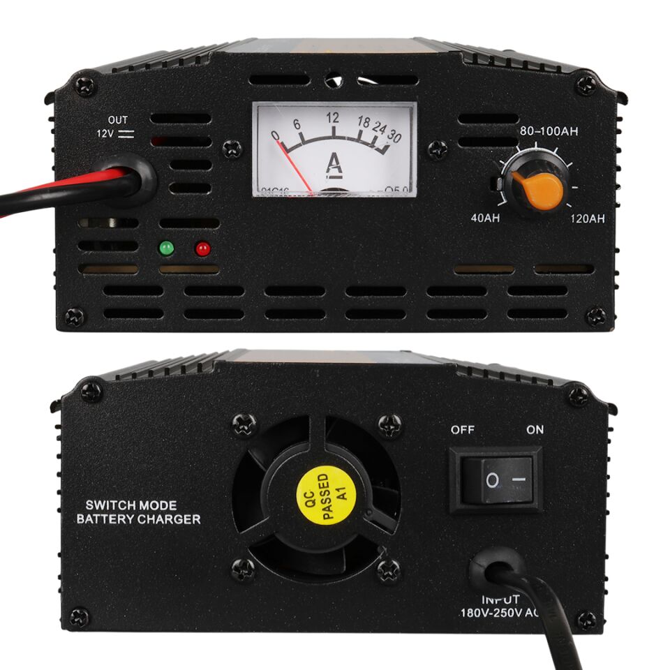 Powermaster Ma-1220A 12 Volt 20 Amper Akıllı Akü Şarj Cihazı Aleti Otomatik 12V-20A Oto Araç Karavan Uyumlu