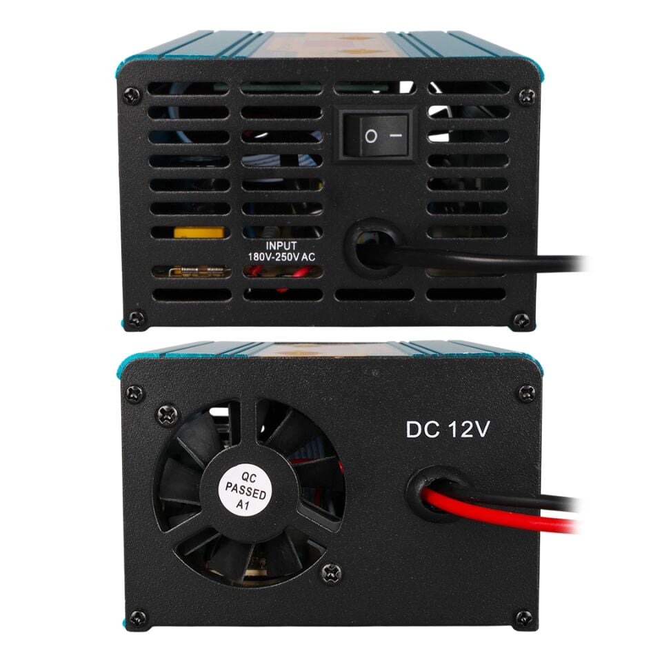 Powermaster DC-1210A 12 Volt Max 10 Amper Digital Ekranlı Akıllı Akü Şarj Cihazı Aleti Oto Araç Karan Uyumlu